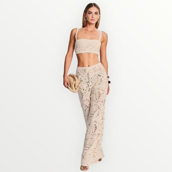 Hemant & Nandita Goa Crochet Flare Pant - Picture 2 of 9